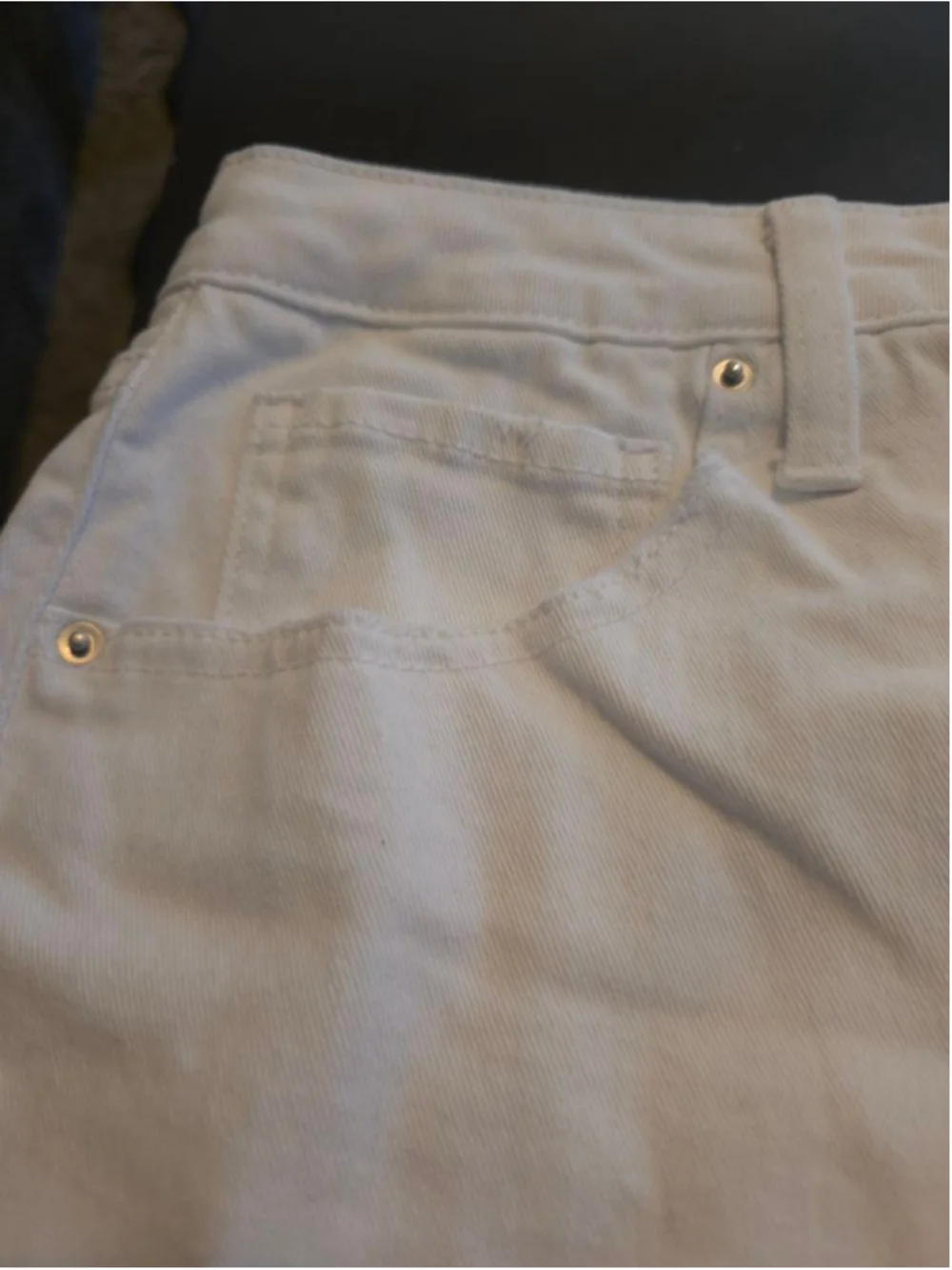 Women's Plus Size White Button Fly Jean Shorts Plus Size 20 Summer Vibes